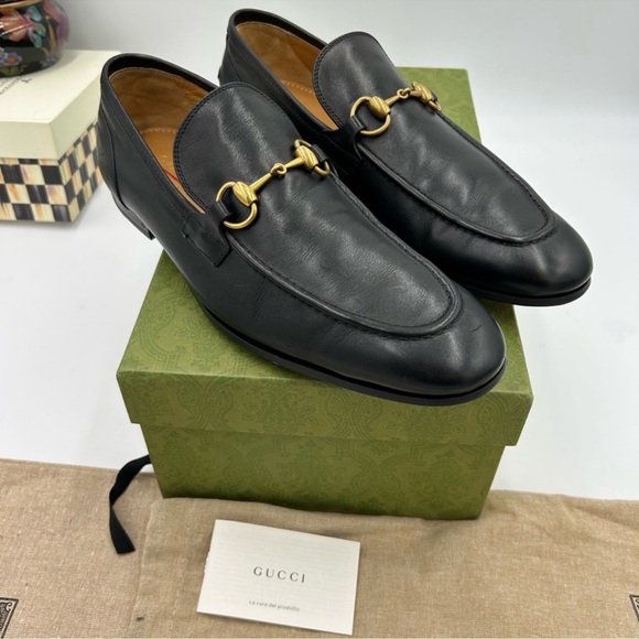 Men’s Gucci Jordan horse fit leather loafer size 9 fits 10 US made in Italy - Picture 10 of 11